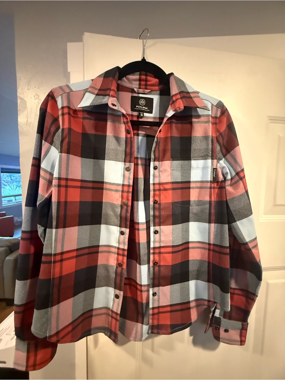 Red Plaid Flannel Shirt - Men's Casual Button-Up